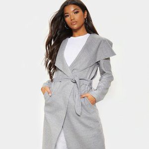 PRETTYLITTLETHING Maxi Waterfall Coat (OS)
